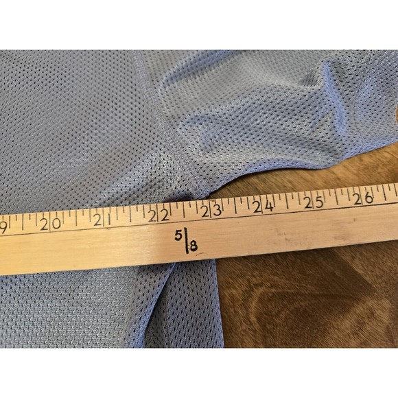 GUESS Shirt Mens XL Gray Button Up Collared Y2K Mesh Club Cruise **Has Pulls** - Picture 7 of 13